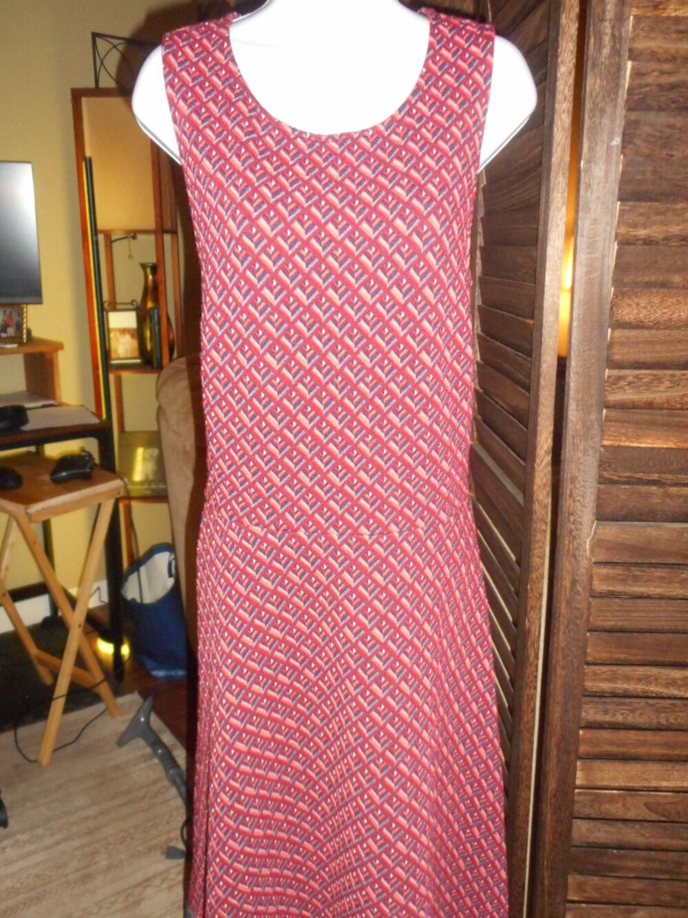 NWOT Leota 1960's/1970's retro patterned dress, size Medium